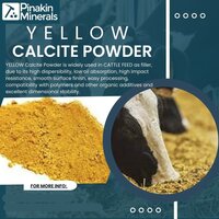 Yellow Calcite Powder - Cattle Feed Grade - Application: Industrial