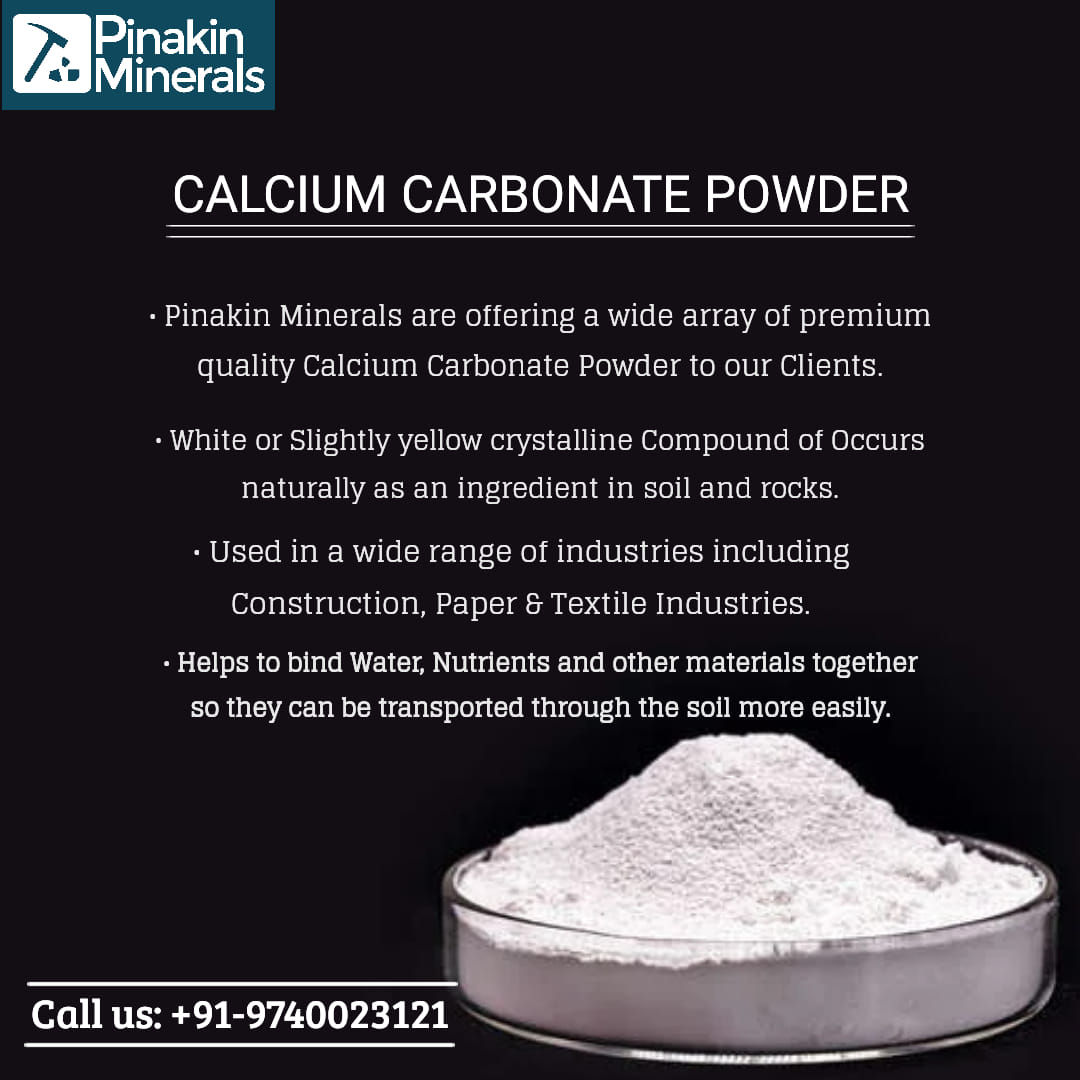 White Calcium Carbonate Powder