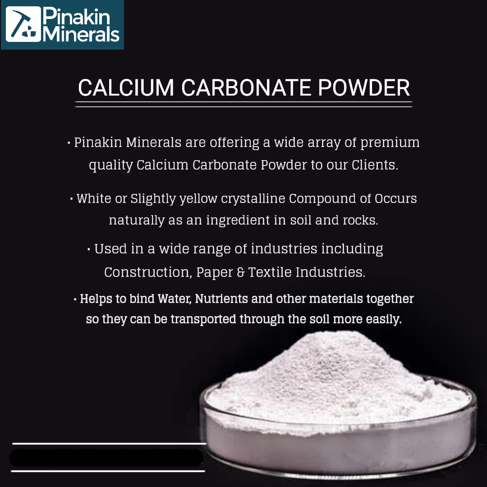 White Calcium Carbonate Powder - Purity: 96% - 99%