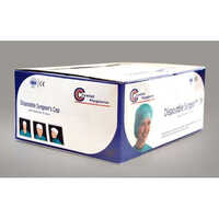 Disposable Surgeon Cap - Medical Grade Non Woven, Regular Size , Blue Color - Lightweight Single-Use Design for Optimal Sterility and Hygiene