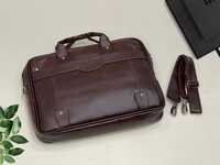 18inch Dark Brown PU Leatherette Laptop Bags