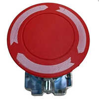 Red Emergency Push Button - 230v Rated Voltage | Industrial Application, 1 Year Warranty, Bright Red Color