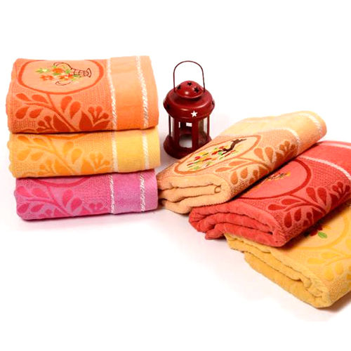 Cotton Roopam Towel - Color: Multicolor