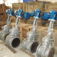 Motorized Gate Valve - Stainless Steel, Pneumatic Powered | Wedge Design, Polished Surface, Reliable Sealing, 1-year Warranty