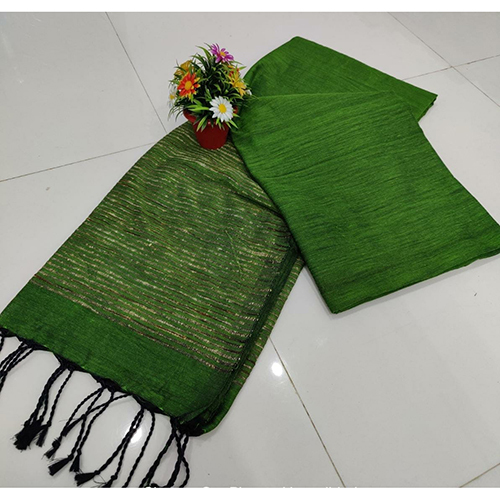 Khadi Pallu Ketiya Strips Khadi Saree