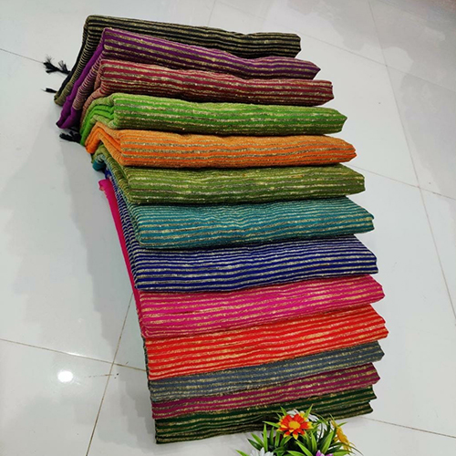 Khadi Pallu Ketiya Strips Khadi Saree