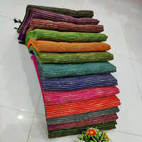Khadi Pallu Ketiya Strips Khadi Saree