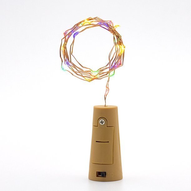 Mitsico String light For Glass Bottle Multicolor Wire Mini Fairy Lights (1 Pc String Light, Multicolor)