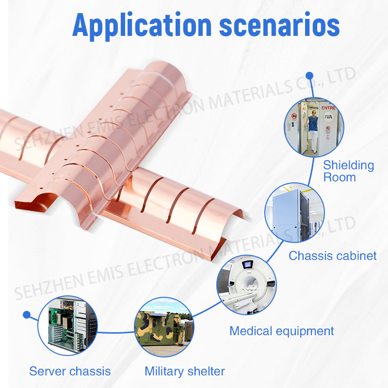 Beryllium Copper Finger Stock for MRI Shielding Doors