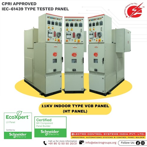Three Phase 1250A Ht 11 Kv Vcb Schneider Make Indoor Type