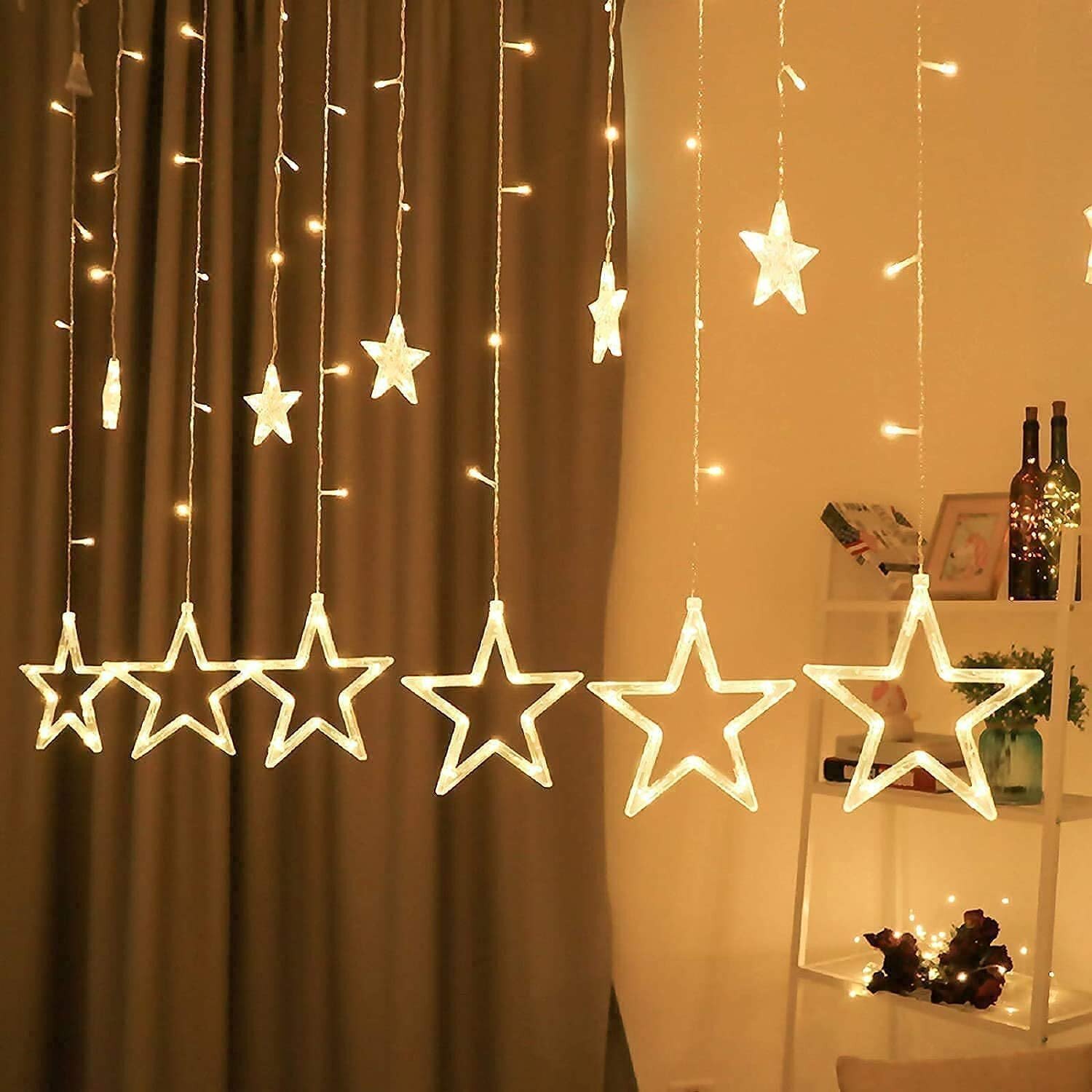 Mitsico 6+6 LED Star Lights For Indoor Outdoor Decoration Diwali Light For Party Birthday Diwali