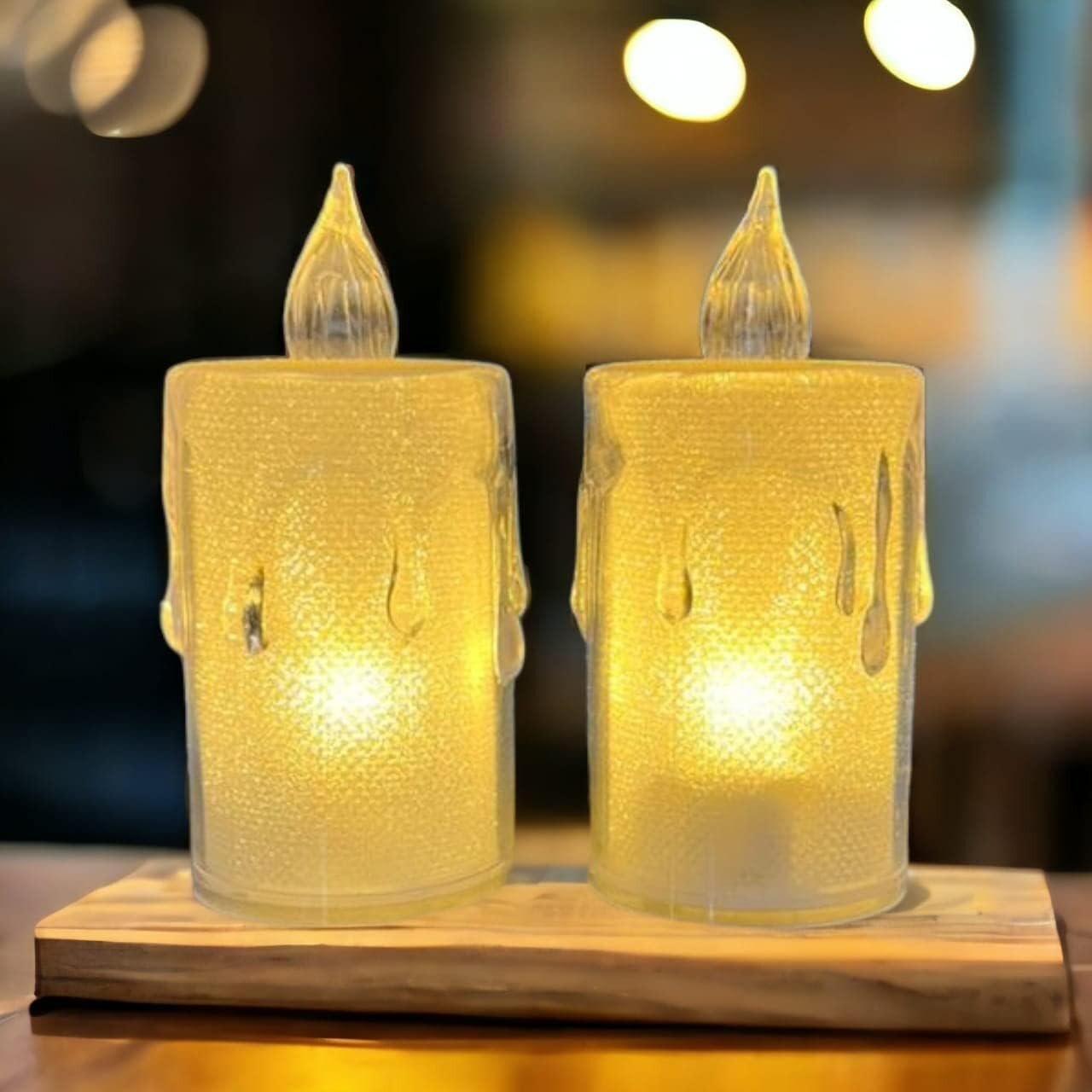 Mitsico Smokeless Candles Diva Electric LED Tea Light Candles Flameless & Smokeless Decorative