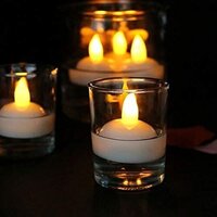 Mitsico Water Sensor Floating Candles Battery Operated Waterproof Led Flameless & Smokeless Diya