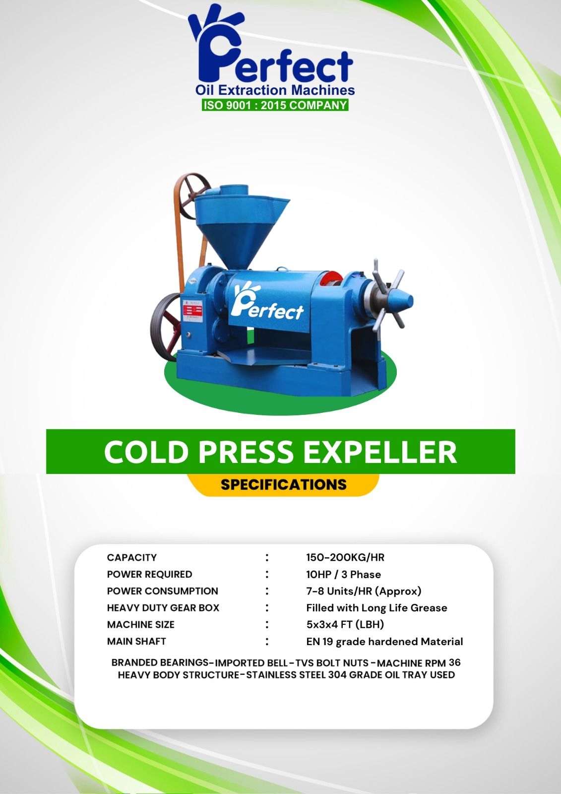 Cold Press Oil Expeller - Automatic Grade: Automatic