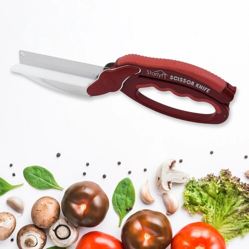 2 in 1 Kitchen Knife Scissor 12019