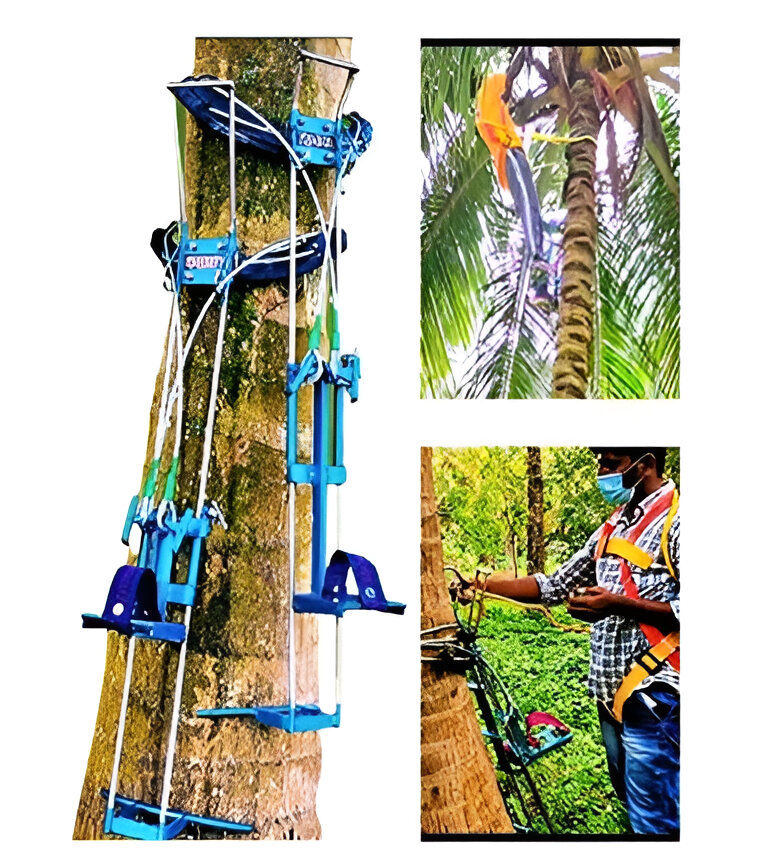 Coconut and Palm Tree Climber machine with 150 kg weighing capacity with Full body safety belt