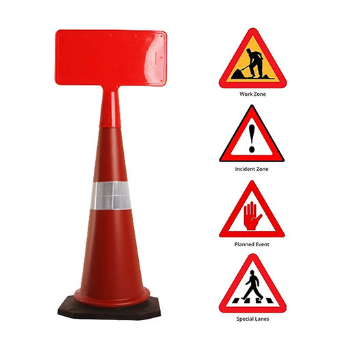 Cone Message Plate - Material: Pvc