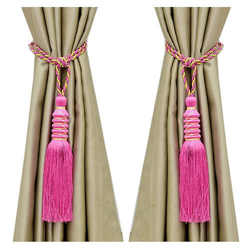 Pink Curtain Tassel Tieback