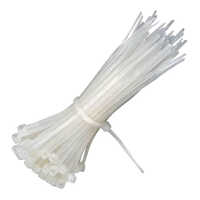 Cable Tag Tie - Nylon Material, Available Sizes, White Color | Industrial Use, 1-year Warranty