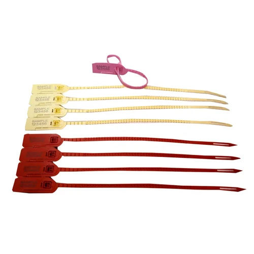 Plastic Security Seal - Color: Red & Yellow