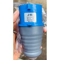 32 A Industrial Plug - Pvc Material, Blue & Gray Color | 1 Year Warranty, Designed For Industrial Applications, Durable & Versatile