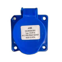 Industrial Wall Socket - Pvc Construction , Blue Color, 1 Year Warranty | Ideal For Industrial Applications