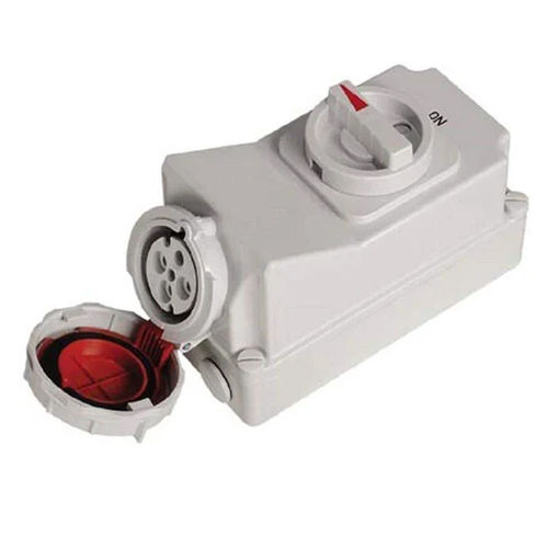 Industrial Reefer Container Wall Socket - Color: White