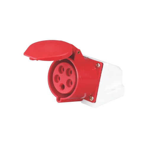 Industrial Wall Mounting Socket 16 Amp 5 Pin - Material: Pvc