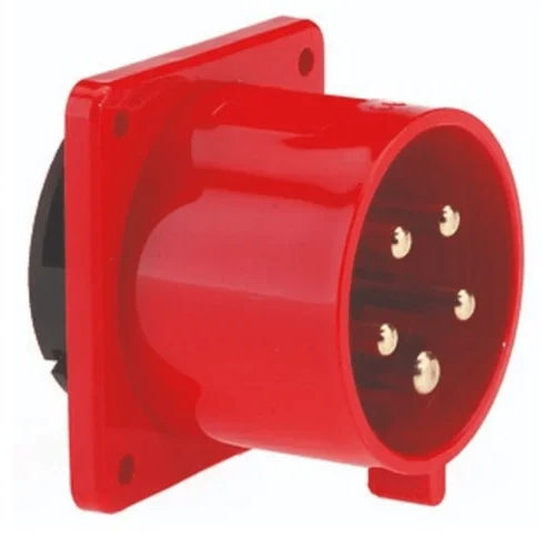 Industrial Wall Reverse Plug 32 Amp 4 Pin - Color: Red