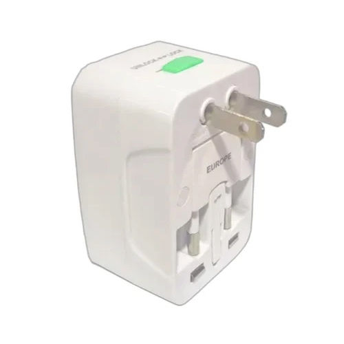 Abs Plastic 6A White Universal Travel Adapter - Frequency (Mhz): 50 Hertz (Hz)