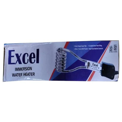 Excel Immersion Water Heater - Color: Black