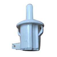 Door Push Button Switch - Plastic Material, 12 Volt Rated Voltage, White Color | Durable and Reliable for Easy Operation