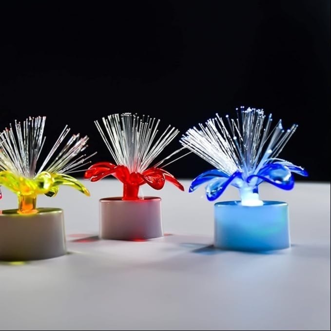 Mitsico Fiber Optic Light, Mini Color Change LED Table Centerpieces, Light Up Candle Home Decor