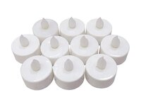 Mitsico Smokeless Candles LED Light Diya, Decorative Lights for Home Wall Lighting (1 Pc, White)