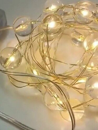 Mitsico 80 Led Crystal Ball String Light Warm White Light Decorative Lights for Diwali, Christmas