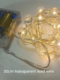 Mitsico 80 Led Crystal Ball String Light Warm White Light Decorative Lights for Diwali, Christmas