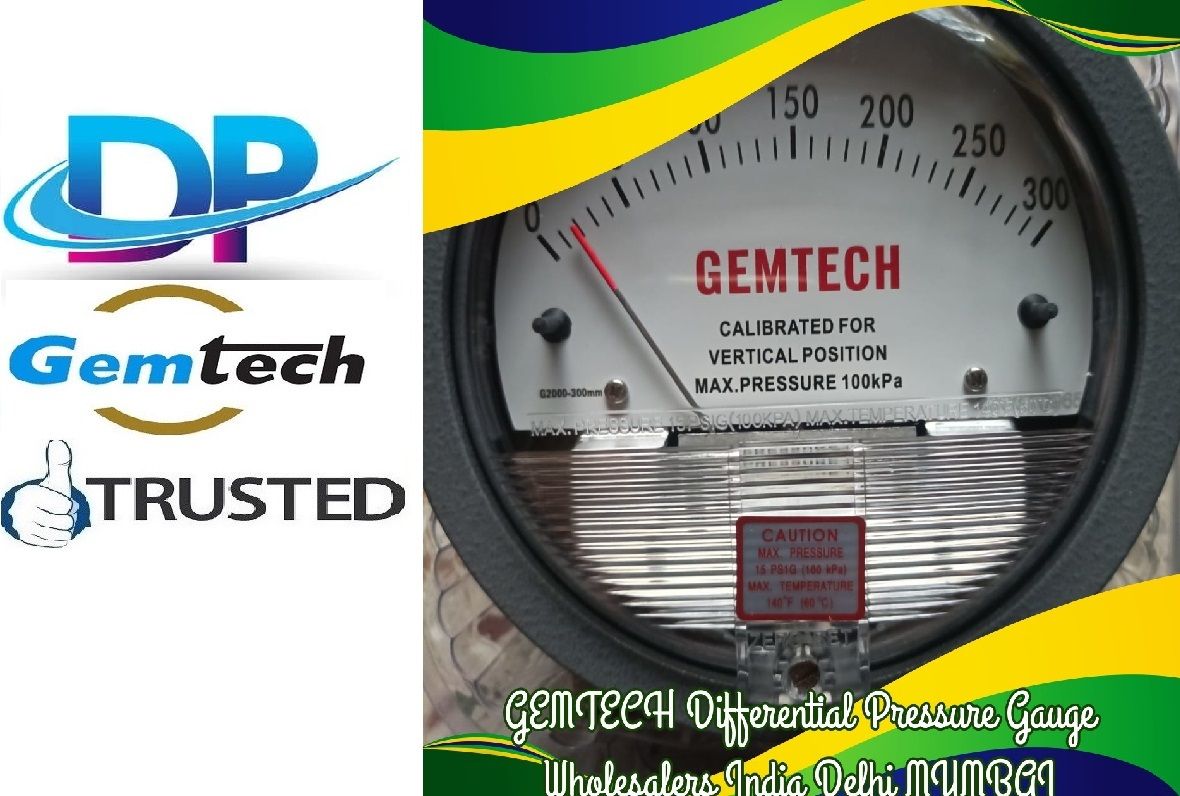 GEMTECH Differential Pressure Gauge Delhi From Chandausi Uttar Pradesh India