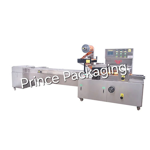 Fully Automatic Rusk Packing Machine - Color: Silver