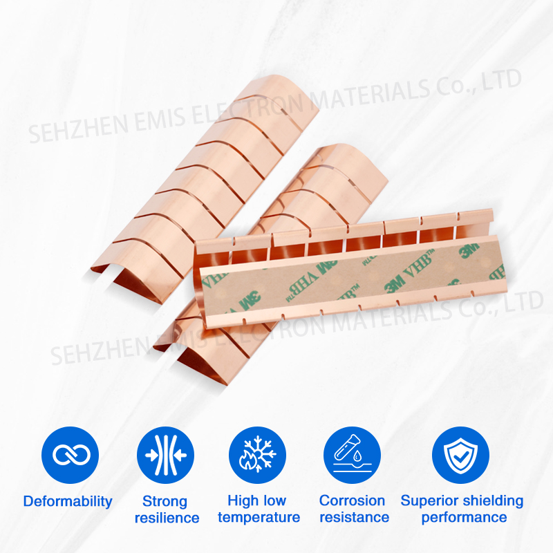 Beryllium copper spring for large chassis cabinets