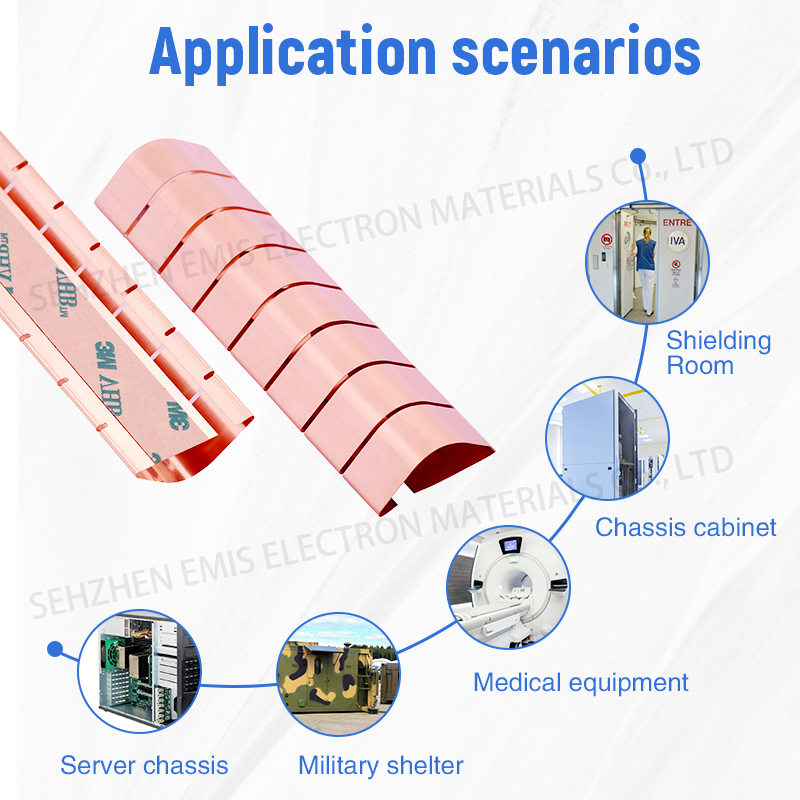 Beryllium copper spring for large chassis cabinets