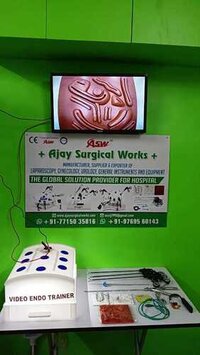 Laparoscopic Virtual / Acrylic Endotrainer Set - Instruments Type: Video Monitor