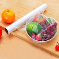 Food Grade Pe Cling Film - 300mm X 30 Metres, Transparent, Soft Material, Clingy Design With Warranty For Home & Commercial Use