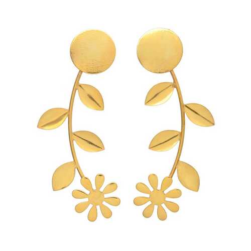 New arrival flower and leaf design earrings