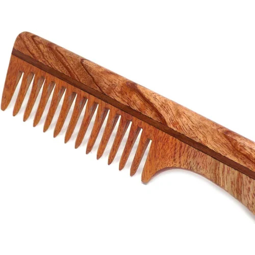 Brown Neem Wood Comb