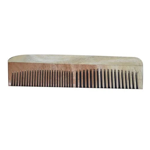 Dual Teeth Neem Wood Comb