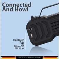 Black Blaupunkt Atomik Wireless Bluetooth speaker (BK)- BB20, 12 hrs