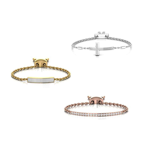 Minimalist Diamond Bracelet - Diamond Clarity: I2