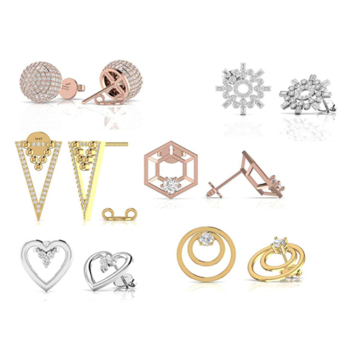 Designer Diamond Earring - Diamond Clarity: I3