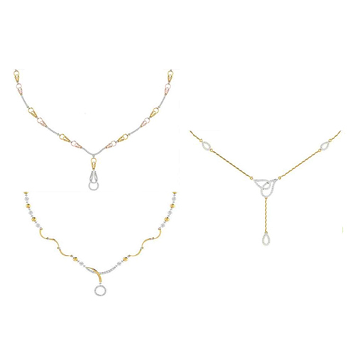 Light Weight Diamond Necklace - Diamond Clarity: I2