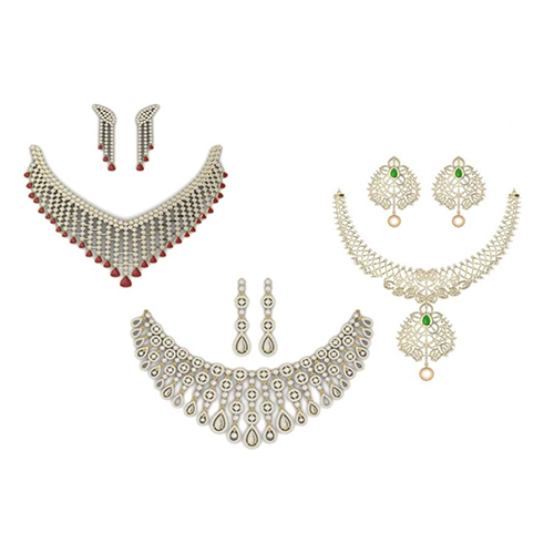 Bridal Diamond Necklace - Diamond Clarity: I3